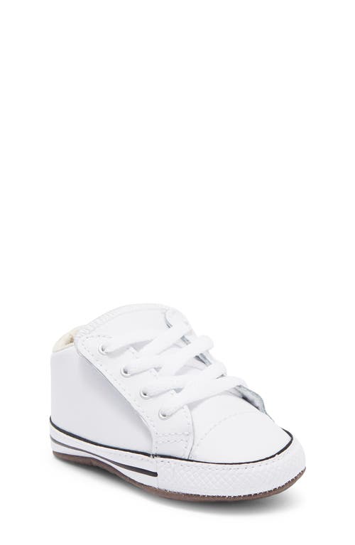 Converse Chuck Taylor All Star Mid Top Crib Shoe White/Natural Ivory/White at Nordstrom, M
