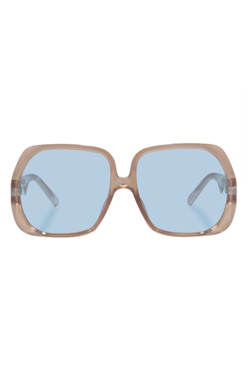 Shop Le Specs Polydisco 59mm Square Sunglasses In Pearl Champagne