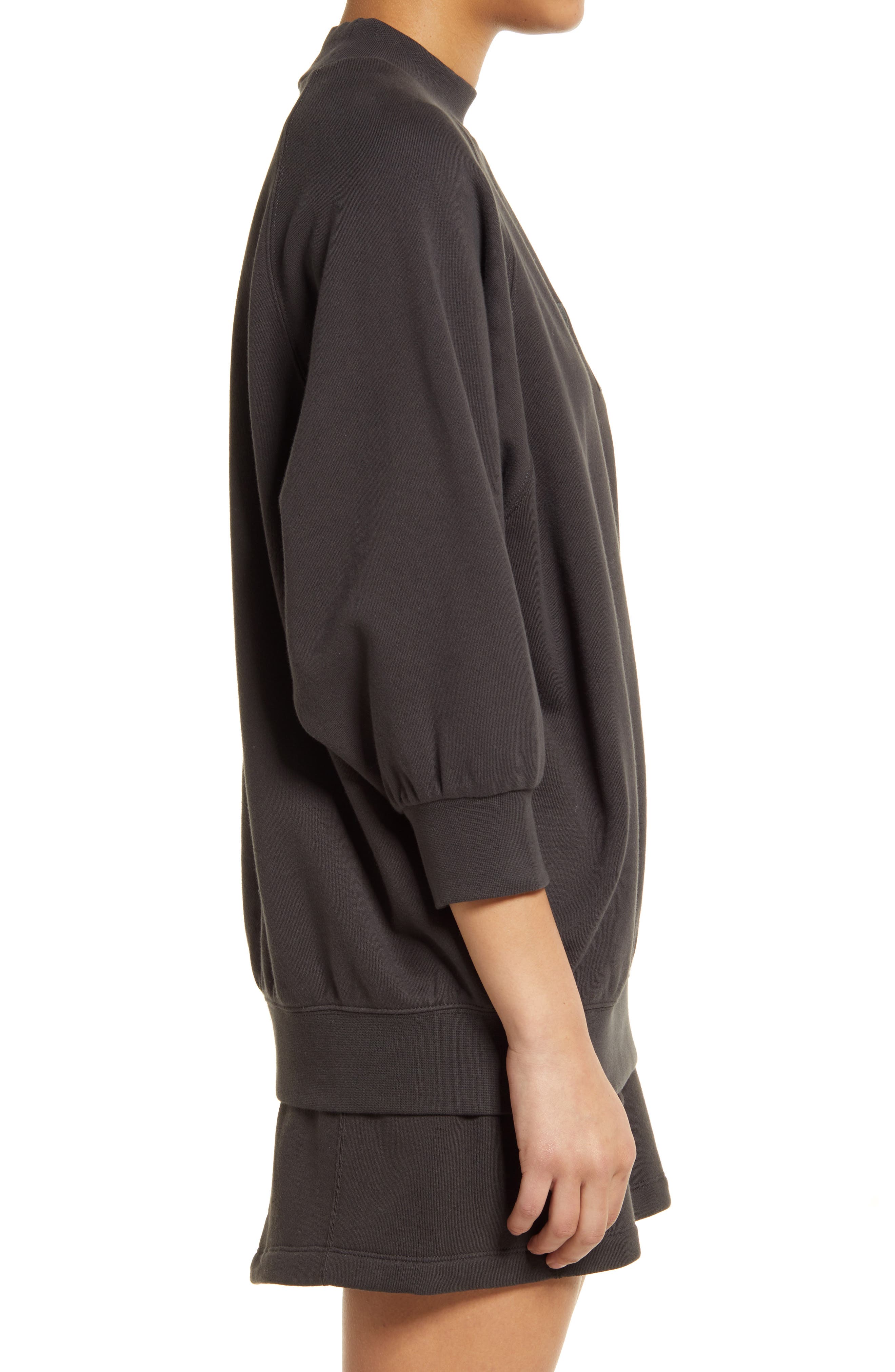 Mock Neck French Terry Pullover | Nordstrom