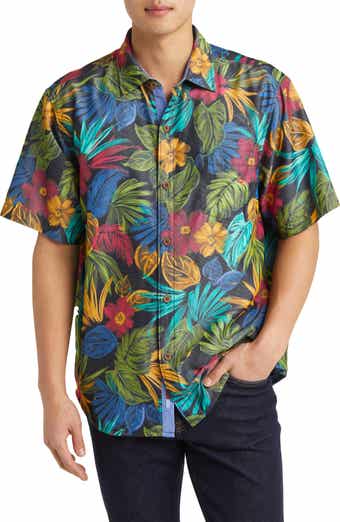 Tommy Bahama Bahama Coast Indigo Shores IslandZone® Button-Up Camp Shirt