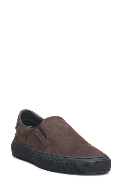 Moncler Monclub Slip-on Sneaker In Coffee Bean