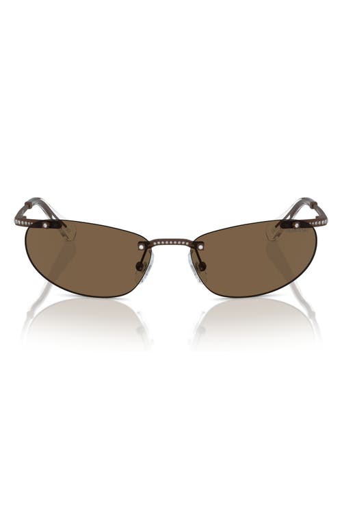 SWAROVSKI SWAROVSKI 59MM OVAL SUNGLASSES 