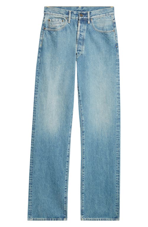 Shop Maison Margiela Five-pocket Straight Leg Jeans In Medium Blue