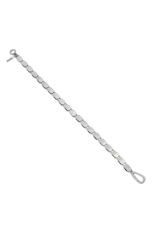 Shop Allsaints Flat Chain Bracelet In Warm Silver