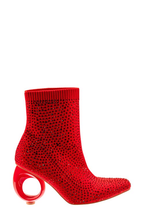 Ninety Union Barb Round Heel Bootie In Red