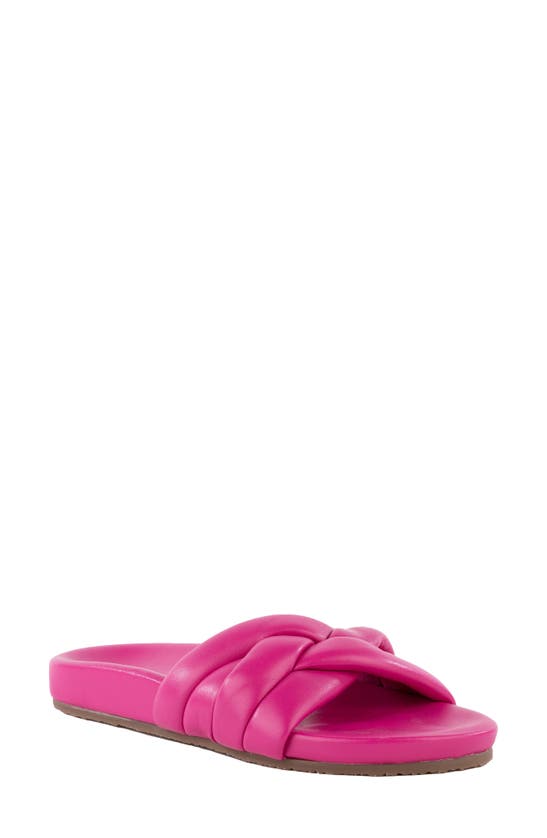 Seychelles Low Key Sandal In Magenta Leather