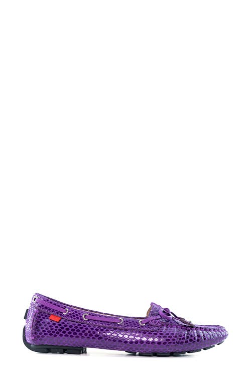 Shop Marc Joseph New York Cypress Hill Driving Loafer In Aubergine Snake