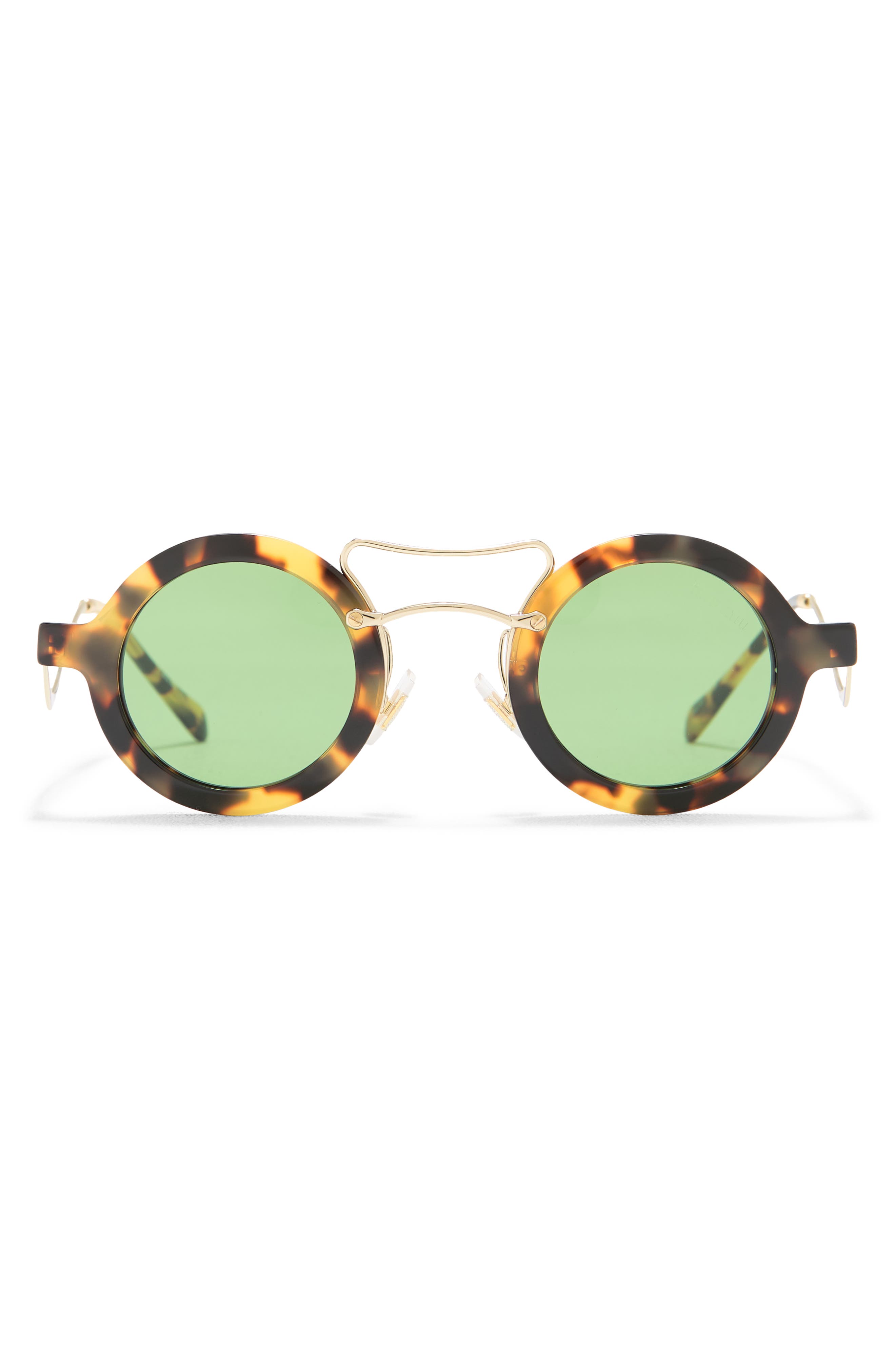 green designer sunglasses