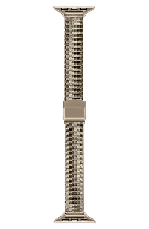 Blake Stainless Steel Mesh Apple Watch Watchband in New Gold