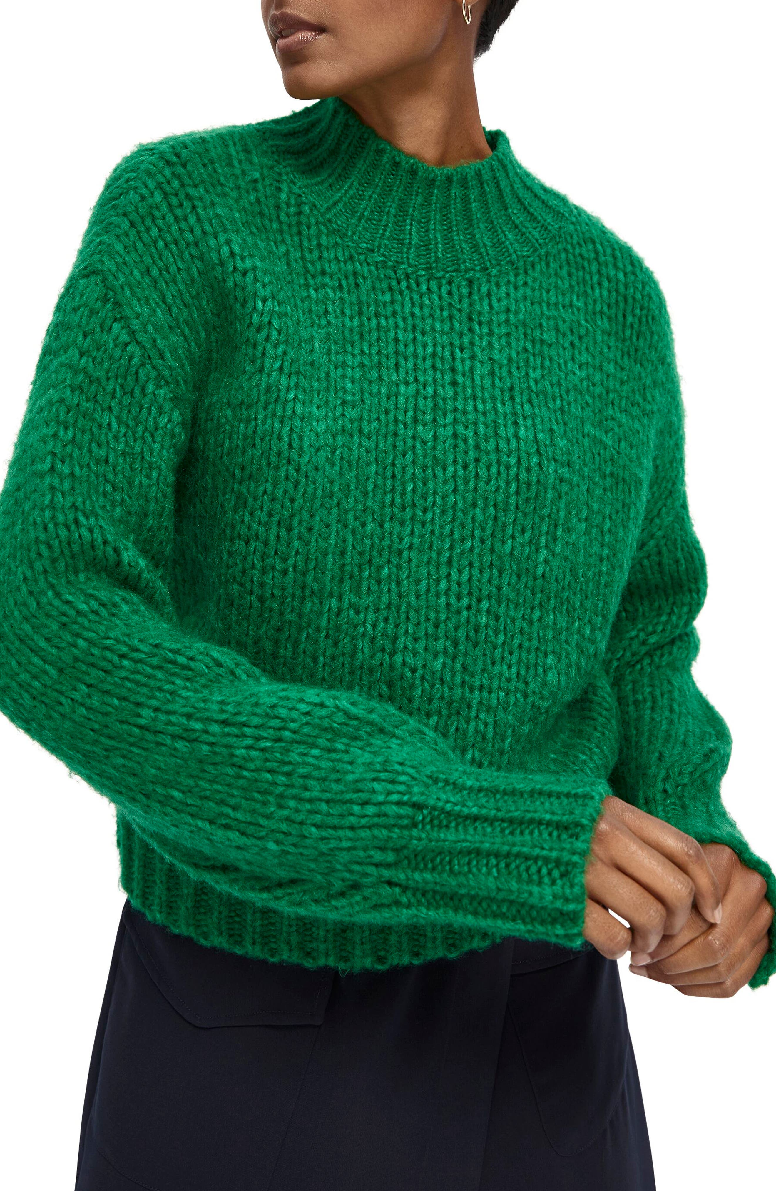 scotch and soda green sweater