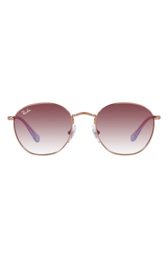 Ray Ban 48mm Rob Jr Irregular In Rose Gold