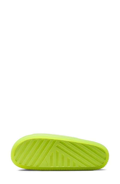 Shop Nike Calm Slide Sandal In Volt/volt