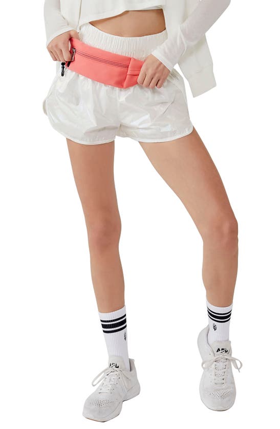 Free People Fp Movement Way Home Shine Shorts In White