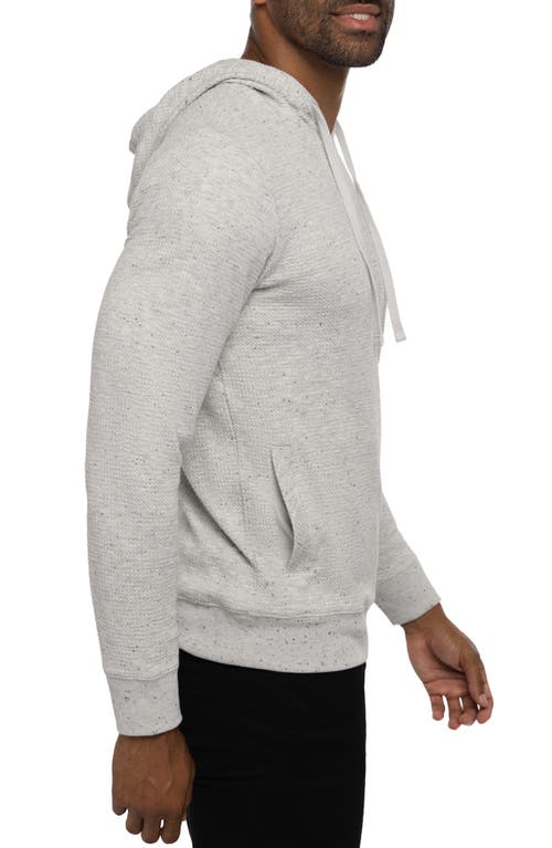 Travismathew Cloud Waffle Knit Hoodie In Light Grey