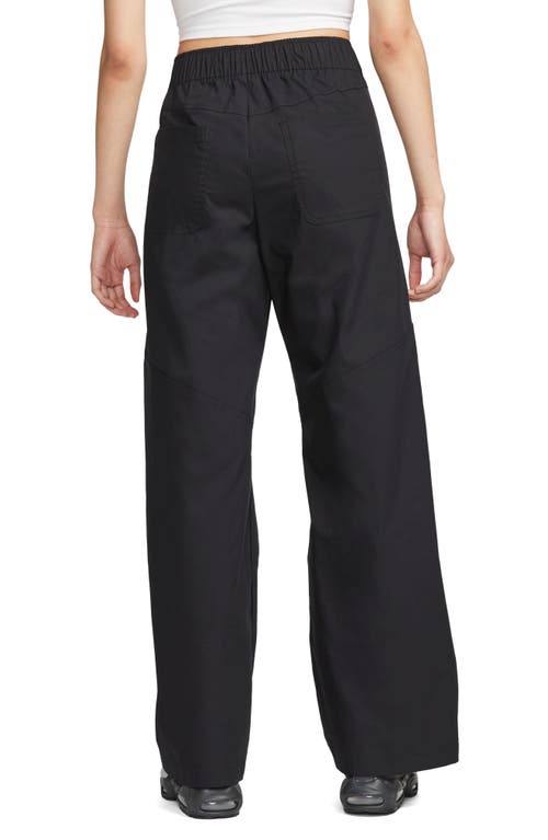 Shop Nike Sportswear Essentials High Waist Pants In Black/white