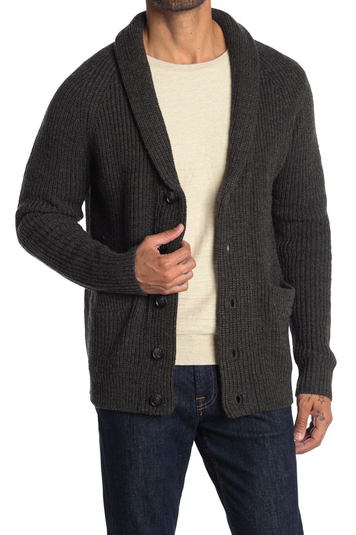 stone chunky cardigan