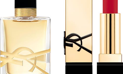 Saint Laurent Yves 2-piece Fragrance & Lipstick Gift Set (limited Edition) $51 Value In No Color