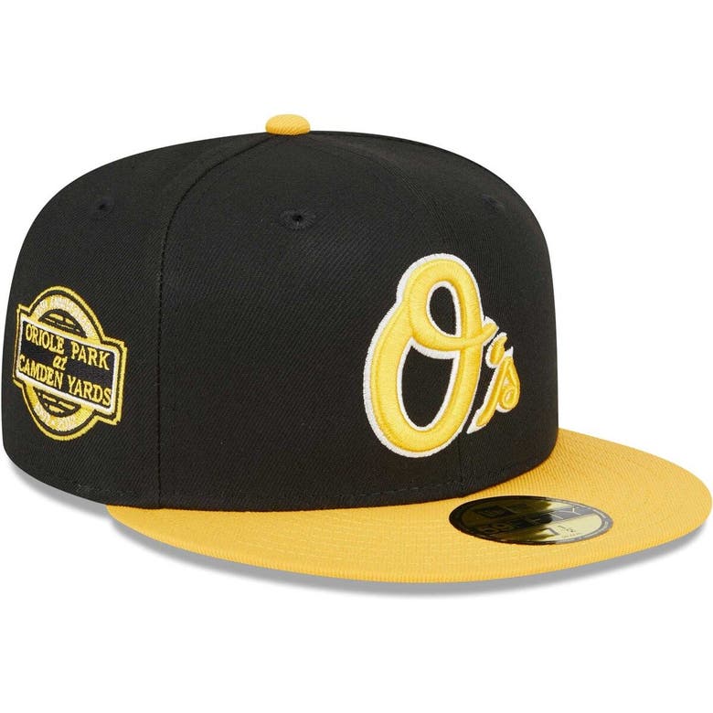 New Era Black/gold Baltimore Orioles 59fifty Fitted Hat ModeSens