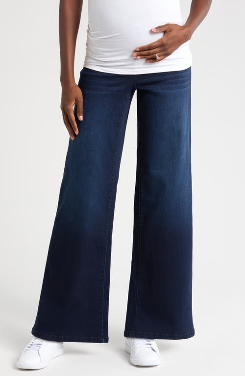 1822 Denim Over The Bump Wide Leg Maternity Jeans In Yanique