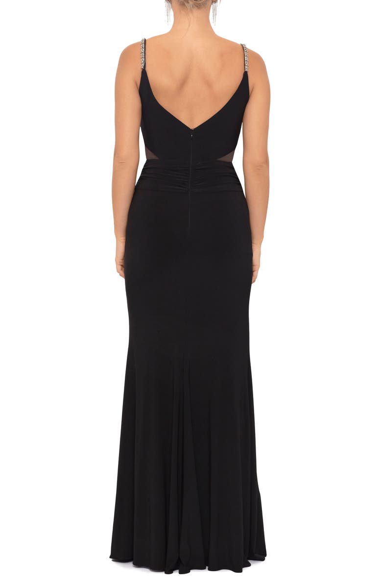 Xscape Mesh Inset Gown | Nordstrom