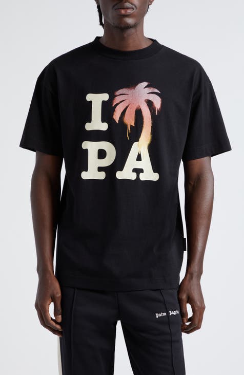 Black Palm Angels T-shirt Logo Palm Beach Size 2XL