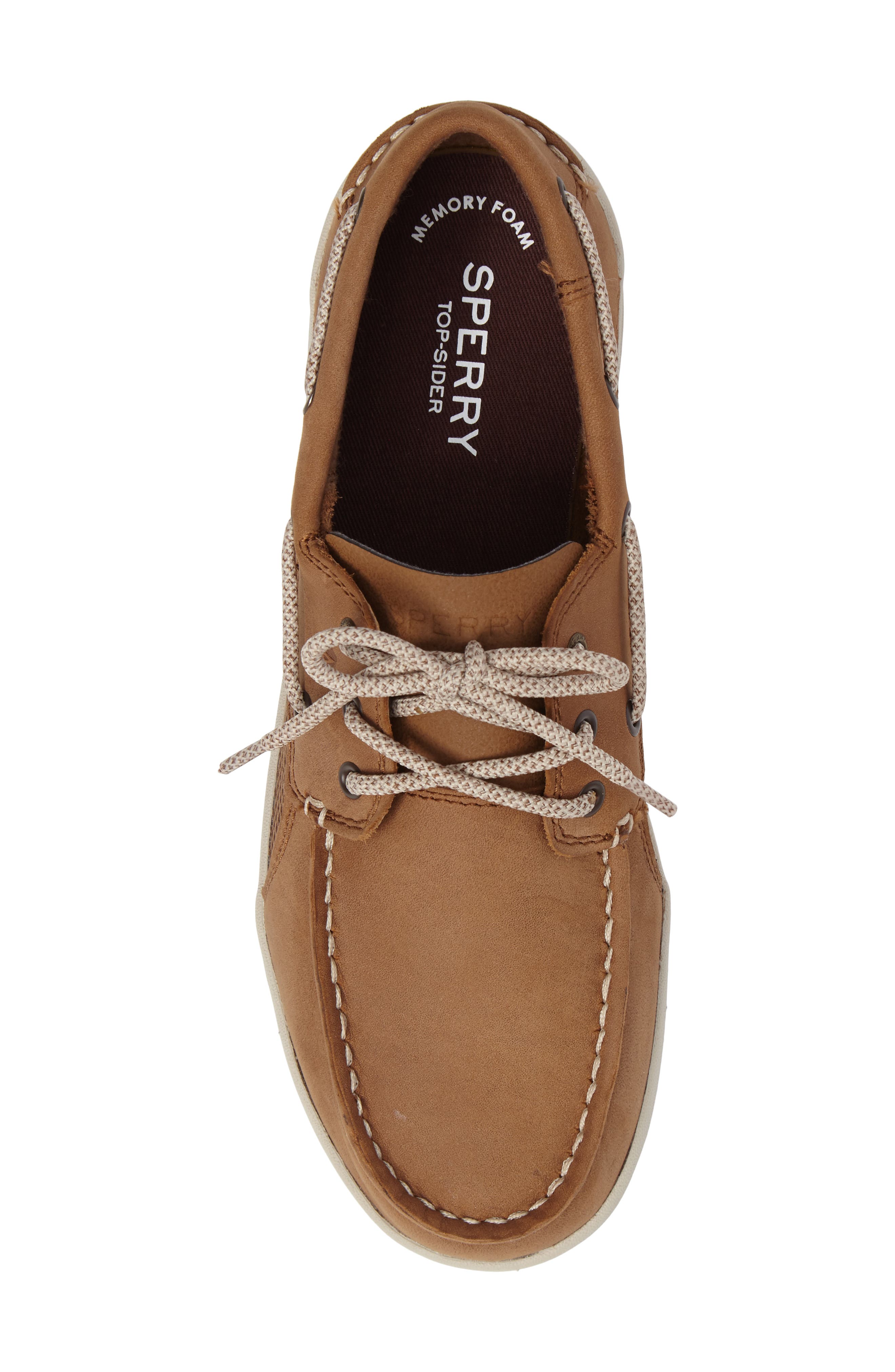 Sperry Top-Sider Gamefish Boat Shoe Dark Tan, Size 5 M Boys Shoes