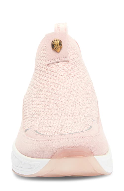 Kurt Geiger London Kensington Flyknit Slip-on Sneaker In Pale Pink