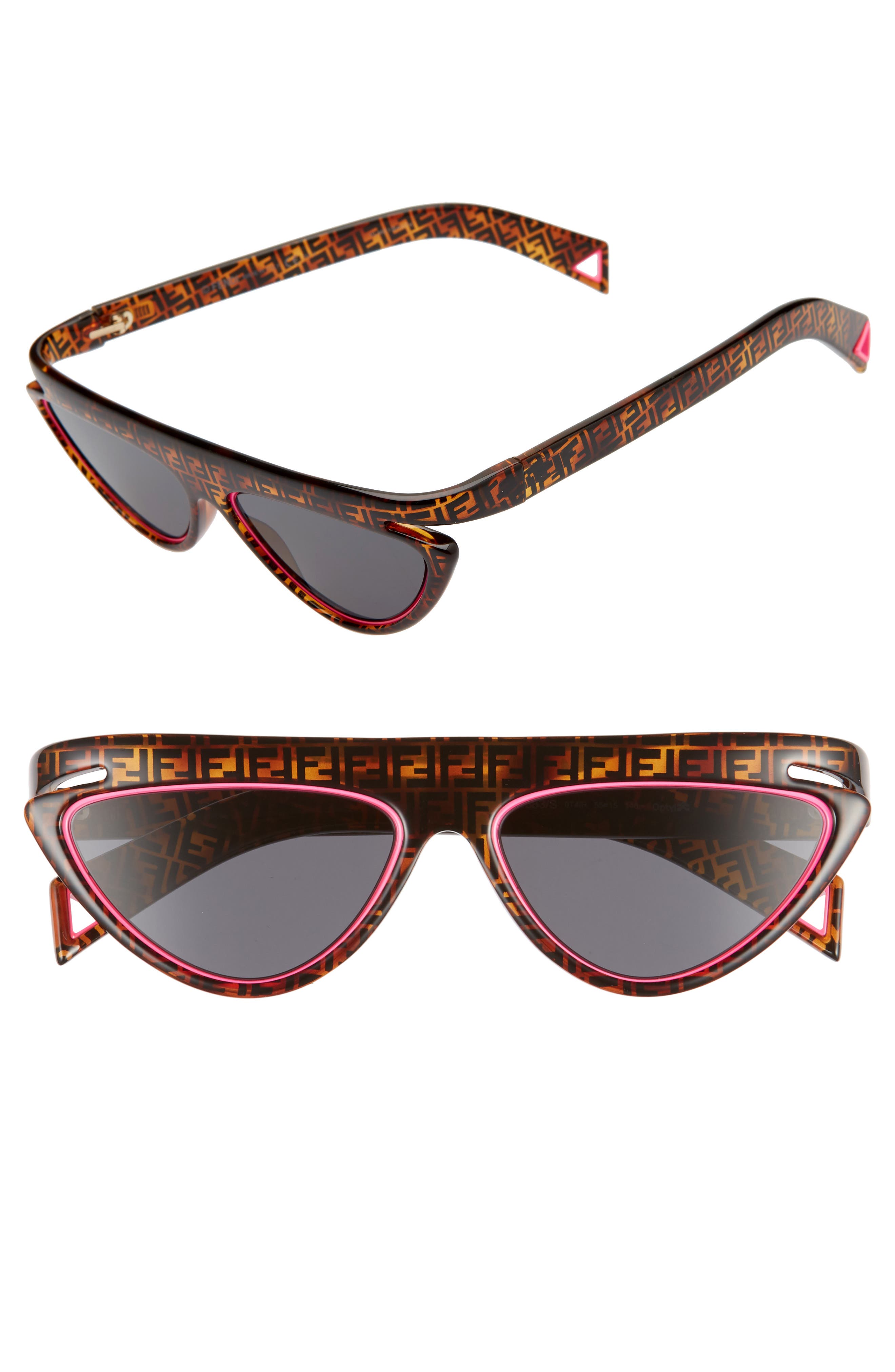 fendi flat top sunglasses