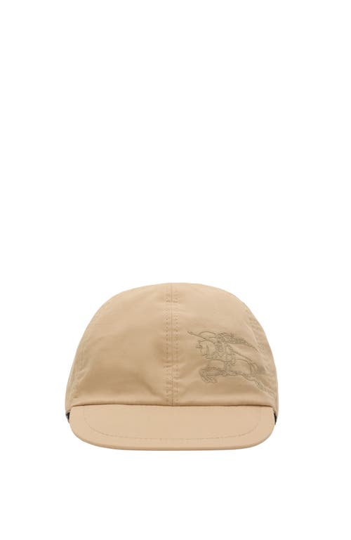 Shop Burberry Reversible Cotton Baseball Cap In Sand