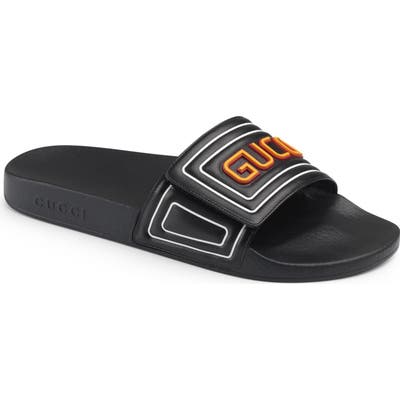 Gucci Logo Slide Sandal, US / 13UK - Black