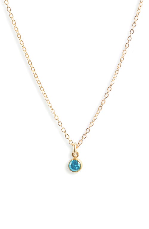 Shop Set & Stones Birthstone Charm Pendant Necklace In Gold/december