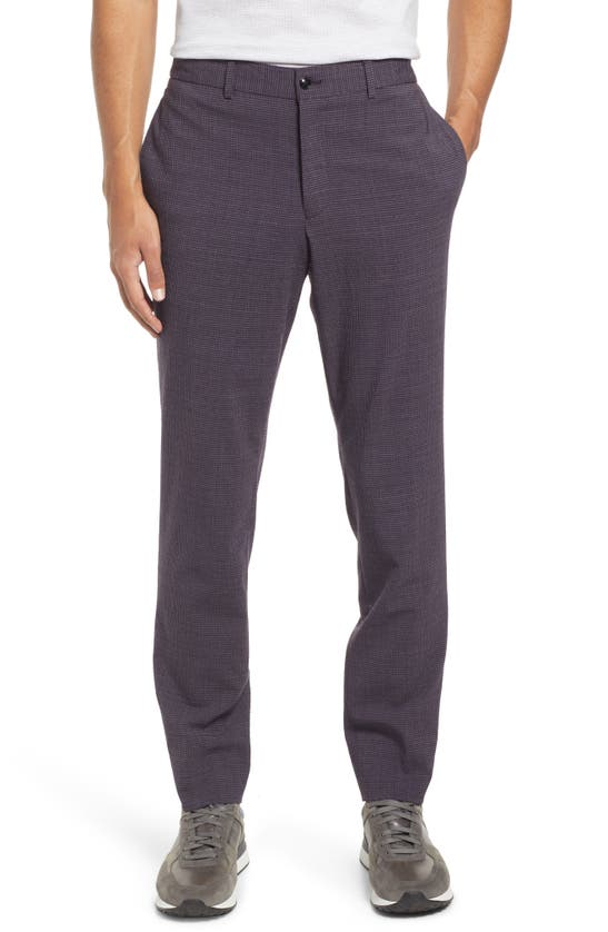 Ted Baker Jem Constructed Wool Blend Dress Pants In Berry