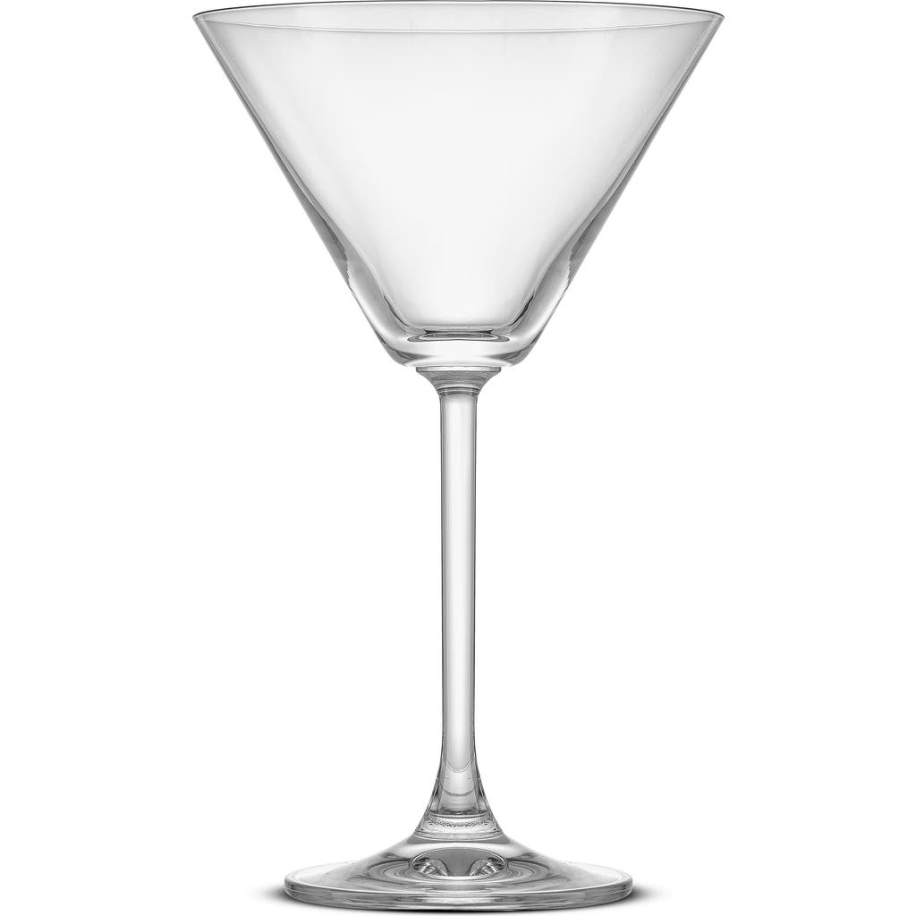 Joyjolt Olivia Set Of 4 Martini Glasses In Clear