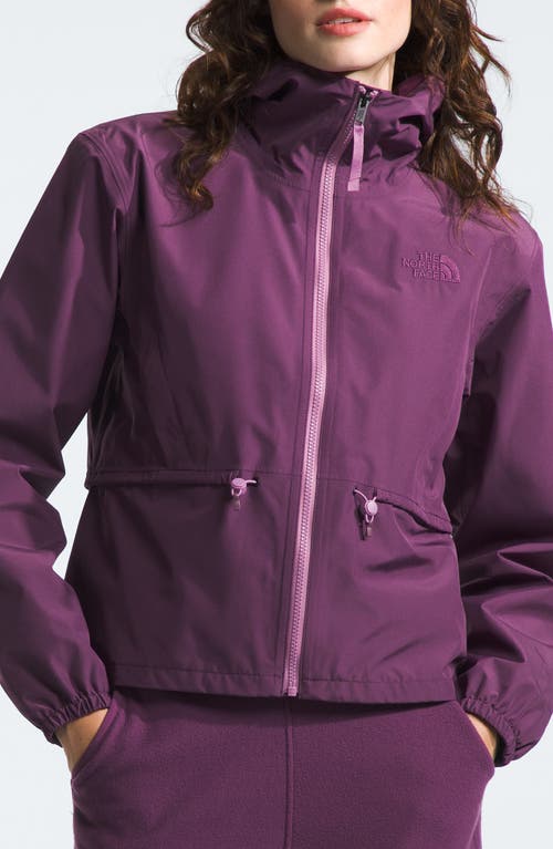 Shop The North Face Daybreak Water Repellent Hooded Jacket In Black Currant Purple