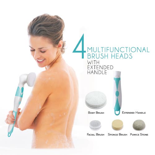 Shop Pursonic Advanced Facial & Body Cleansing Brush With Extended Handle In Aqua