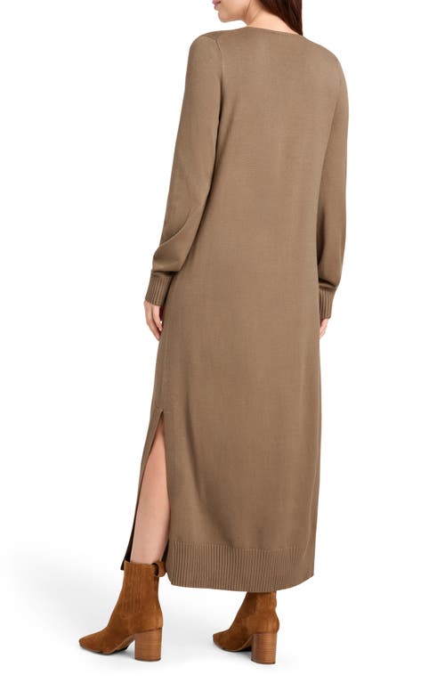 Shop Splendid X Cella Jane Long Sleeve Sweater Dress In Toast