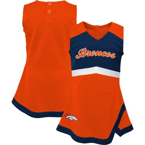 Lids Chicago Bears Girls Preschool Cheer Captain Jumper Dress - Navy/Orange