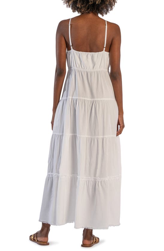 Shop Kut From The Kloth Thea Tiered Ruffle Maxi Dress In White