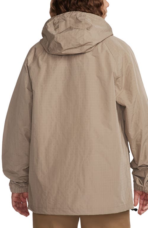 Shop Nike Club Bowline Water Repellent Jacket In Khaki/black