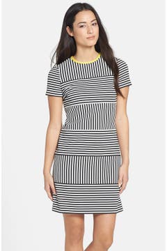 Maggy London Stripe Short Sleeve Knit Dress | Nordstrom