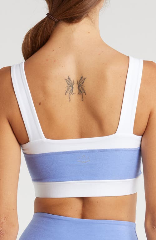 Shop Beyond Yoga Colorblock Sports Bra<br /> In Periwinkle Cloud Htr