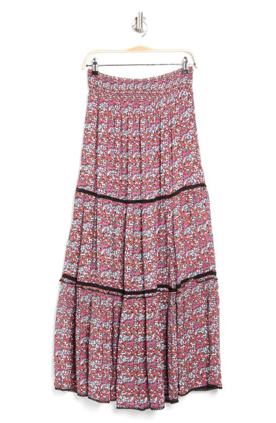 Bila Tiered Maxi Skirt In Violet