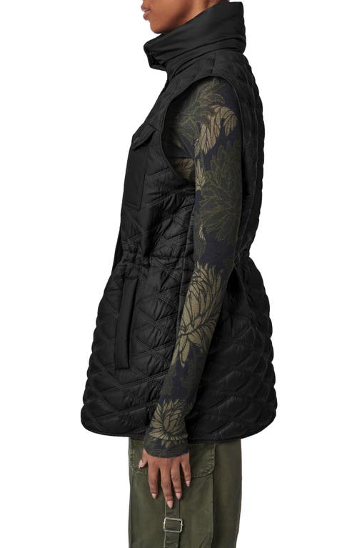 Bernardo Diamond Quilted Vest In Black