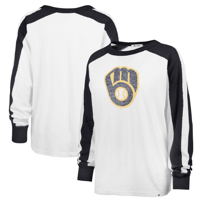47 ' White Milwaukee Brewers Premier Caribou Long Sleeve T-shirt