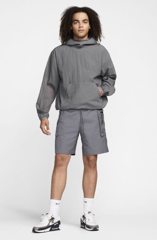 Shop Nike Sportswear Tech Pack Utility Shorts In Iron Grey/black/iron Grey