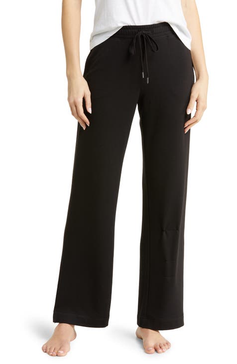 DKNY Women's 'Brushed Jersey Pant with Pockets, 2-Pack, Black, Large at   Women's Clothing store