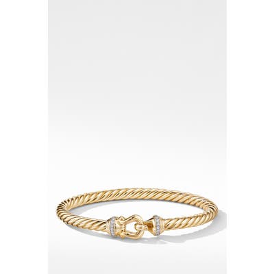 David Yurman Cable Buckle Bracelet With Diamonds