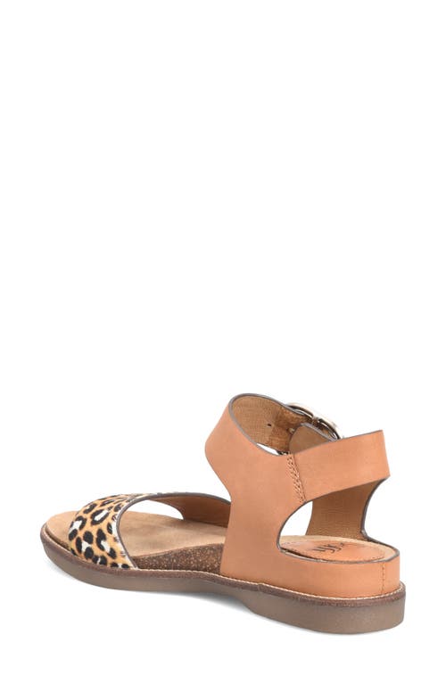 Shop Söfft Bali Sandal In Luggage/tan Calf Hair