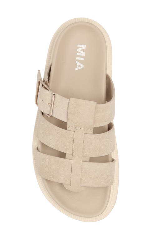 Mia Geni Slide Sandal In Seashell
