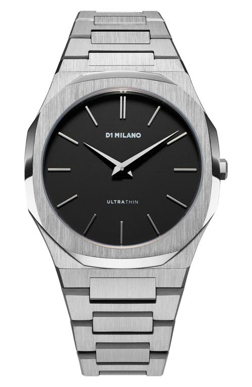 D1 Milano Ultra Thin 40mm In Black/silver